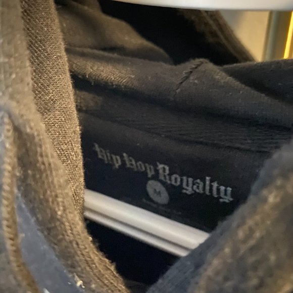 Medium Black Snoop Dog Hoodie Hip Hop Royalty - Picture 4 of 5